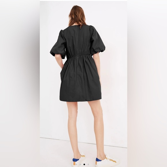 Madewell Poplin Crewneck‎ Puff  Sleeve Mini Dress - Picture 2 of 16
